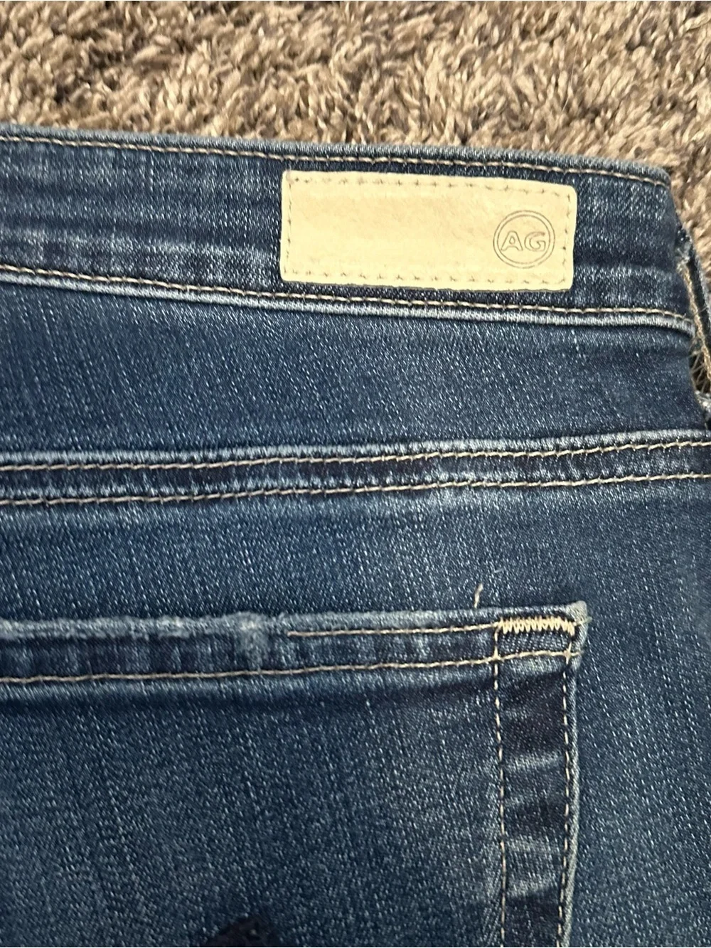AG Adriano Goldschmied Women’s Dark Blue Skinny Jeans - Faded Wash - Picture 6 of 10